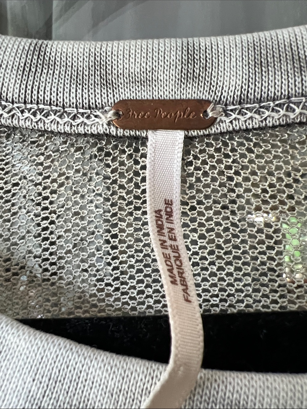 Free People Olive-Taupe Embroidered Long Sleeve Tunic - Picture 3 of 6